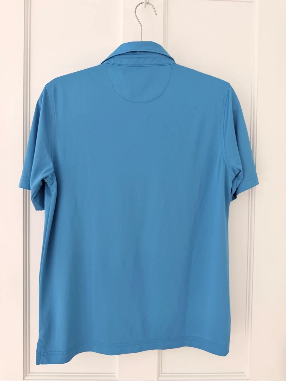 johnnie-O Blue Polo with Green Logo
